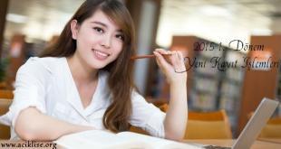 AÖL 2015 1. Dönem Yeni Kayıt İşlemleri