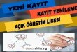 aöl yeni kayıt aöl kayıt yenileme açık lise kayıt